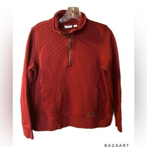 L.L. Bean quilted quarter zip